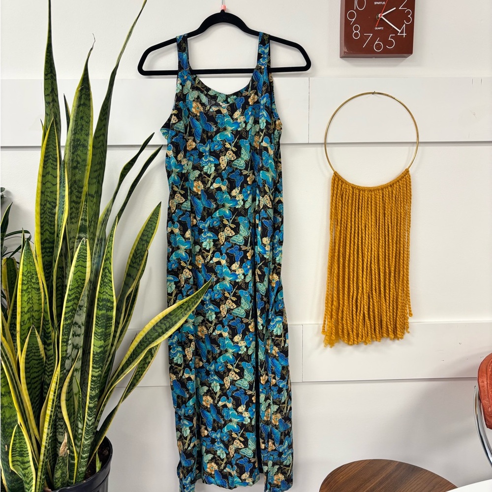 Blue Floral Maxi Dress - Brand Unspecified